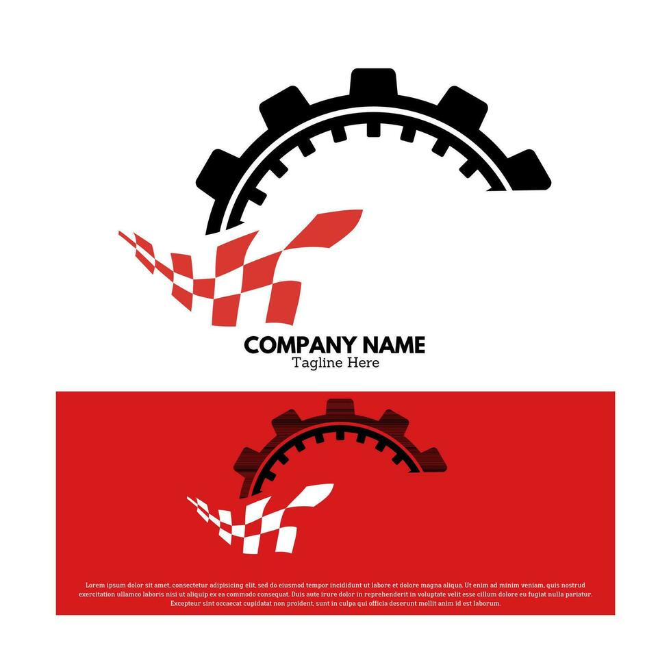 Mechanic logo vector design illustration, brand identity emblem