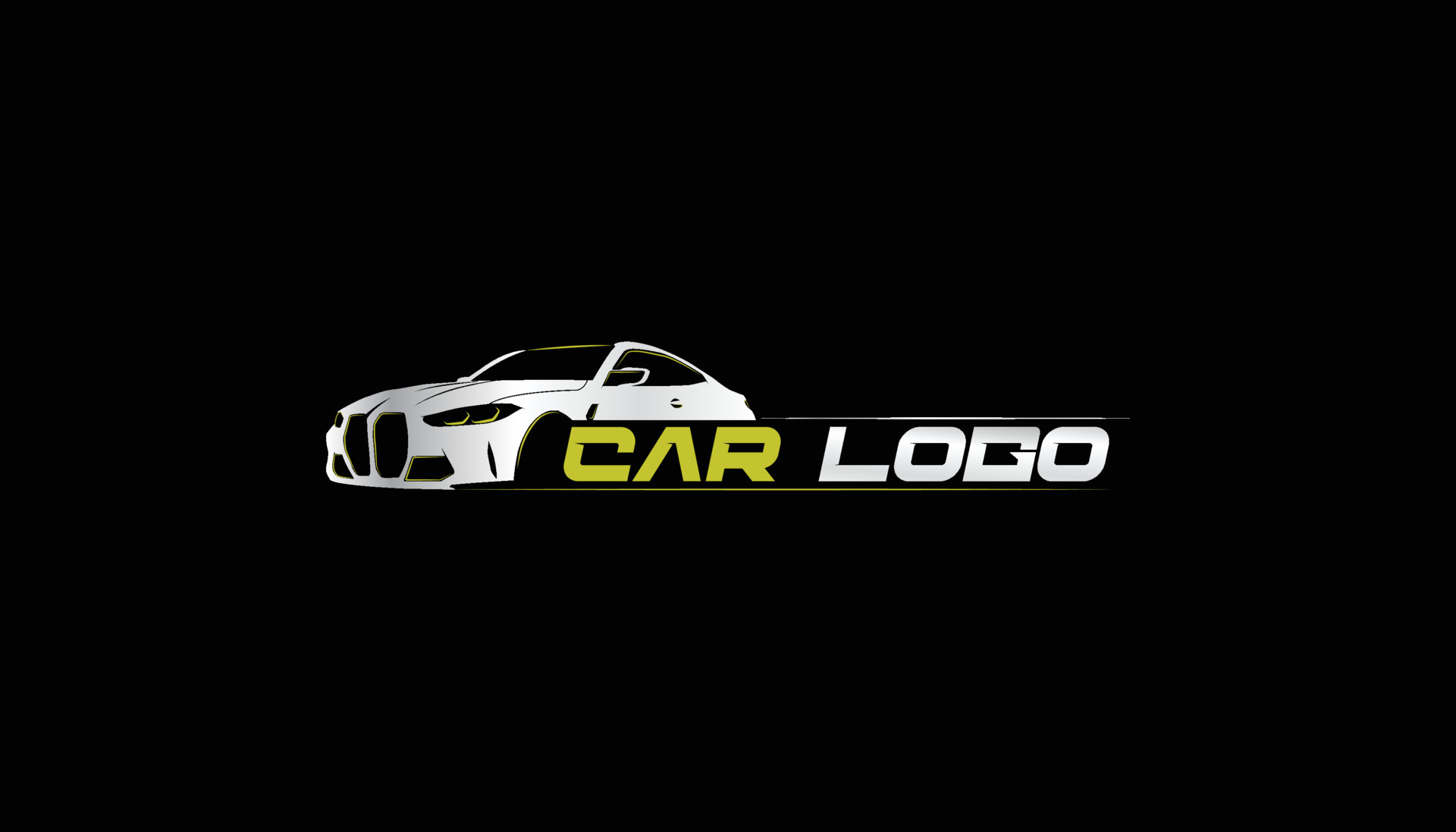 premium car logo for detailing services, wash, garage rental cars and