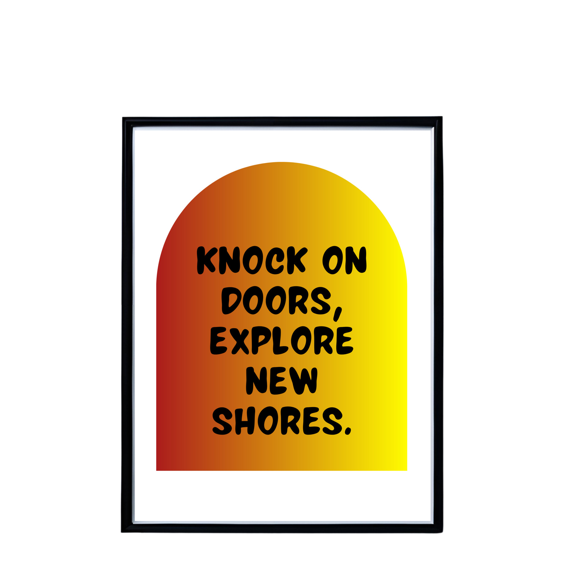 motivational quote frame mockup, quote frame, positive quote frame