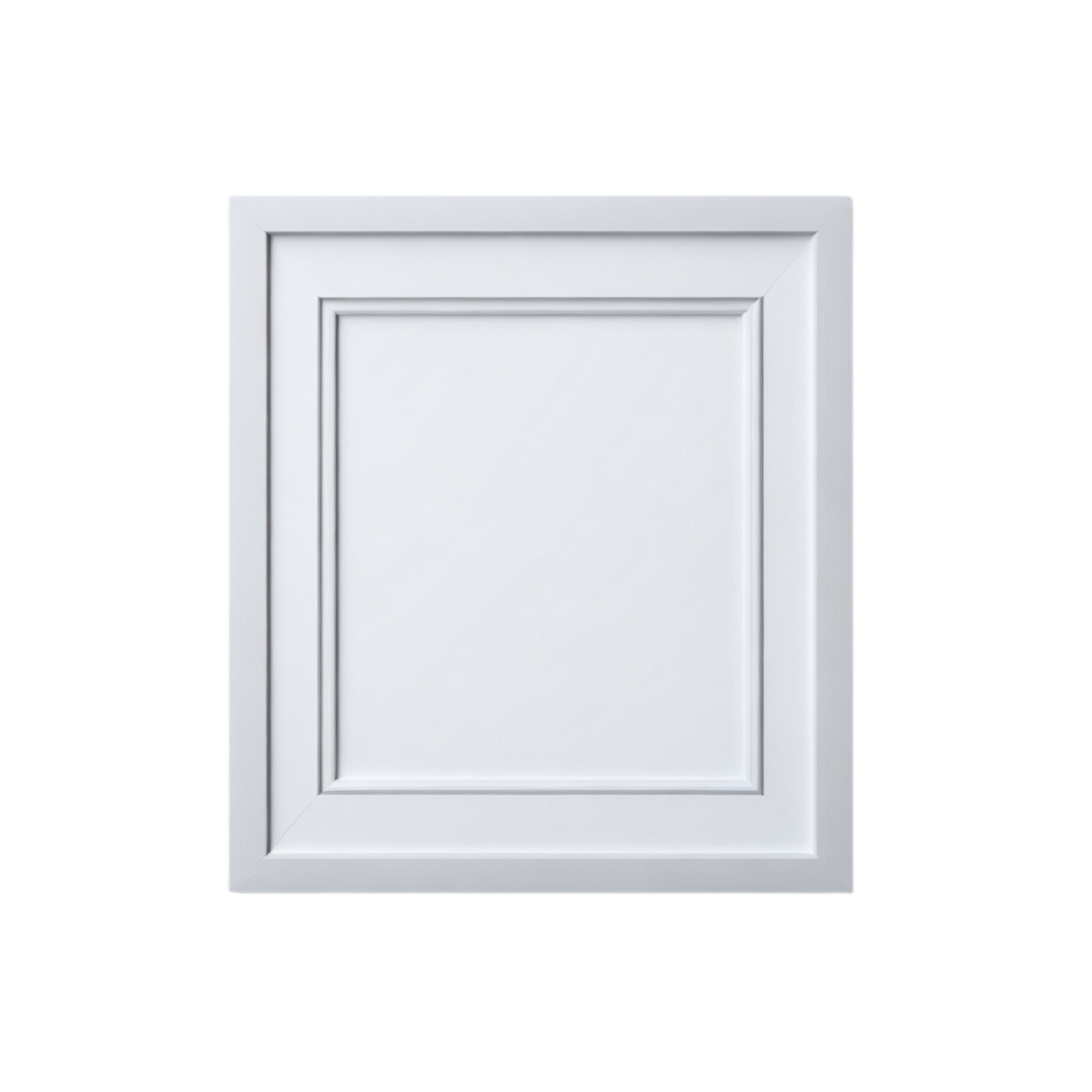 white blank frame with white border mockup, Empty blank frame mockup