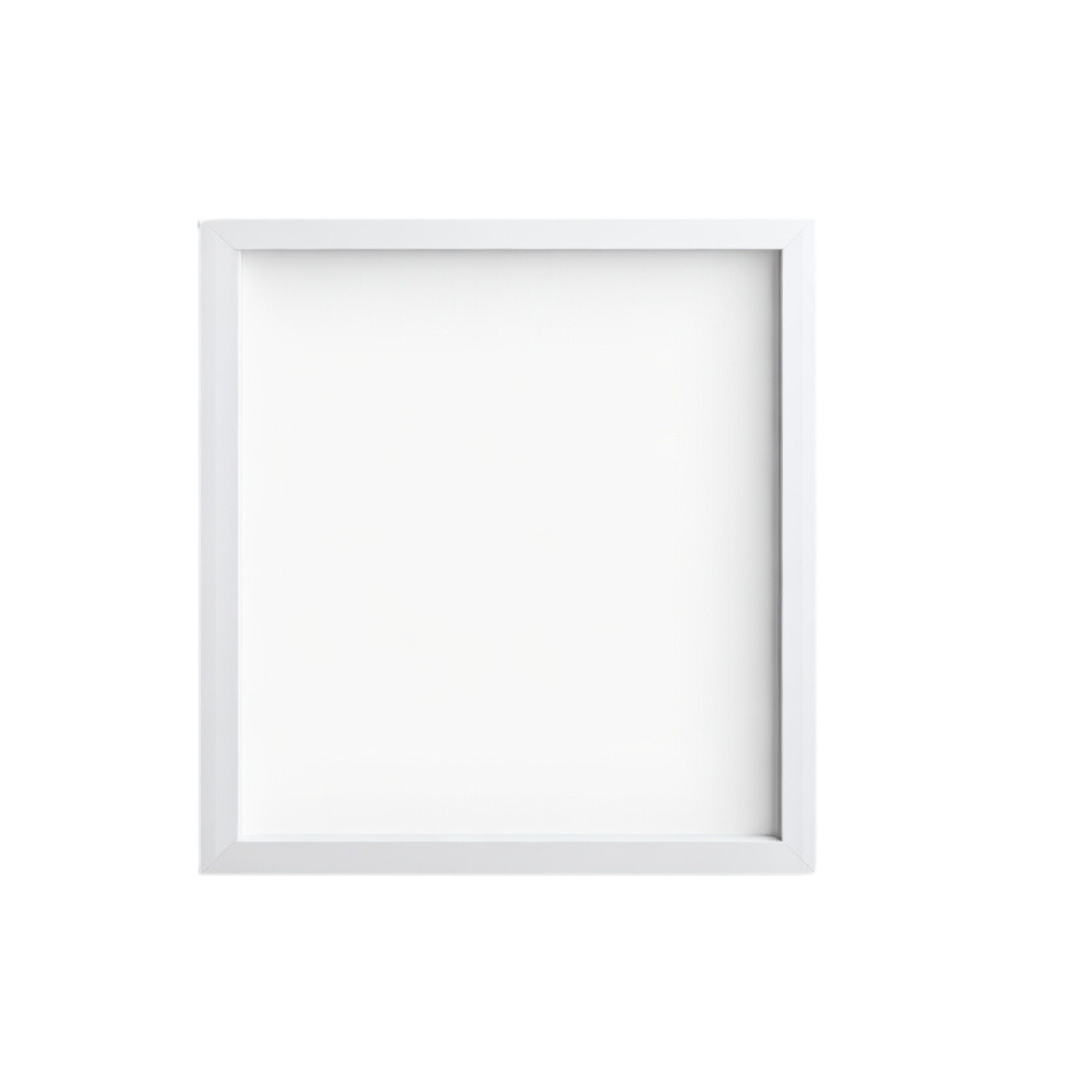 white blank frame with white border mockup, Empty blank frame mockup