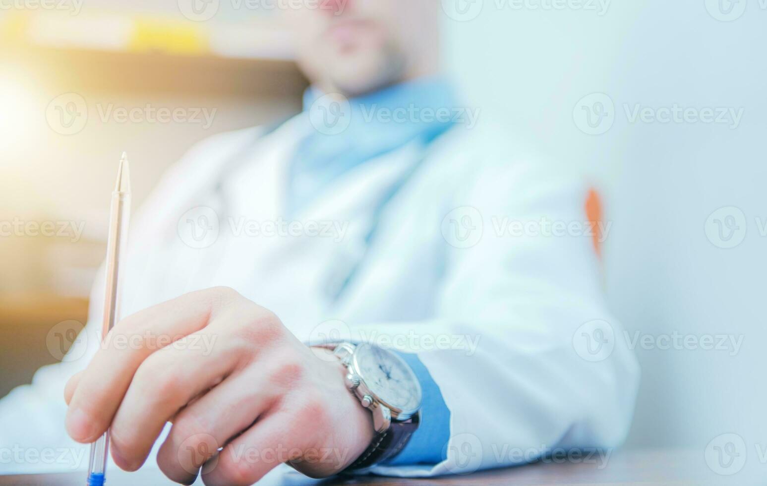 Confused Doctor Thinking photo