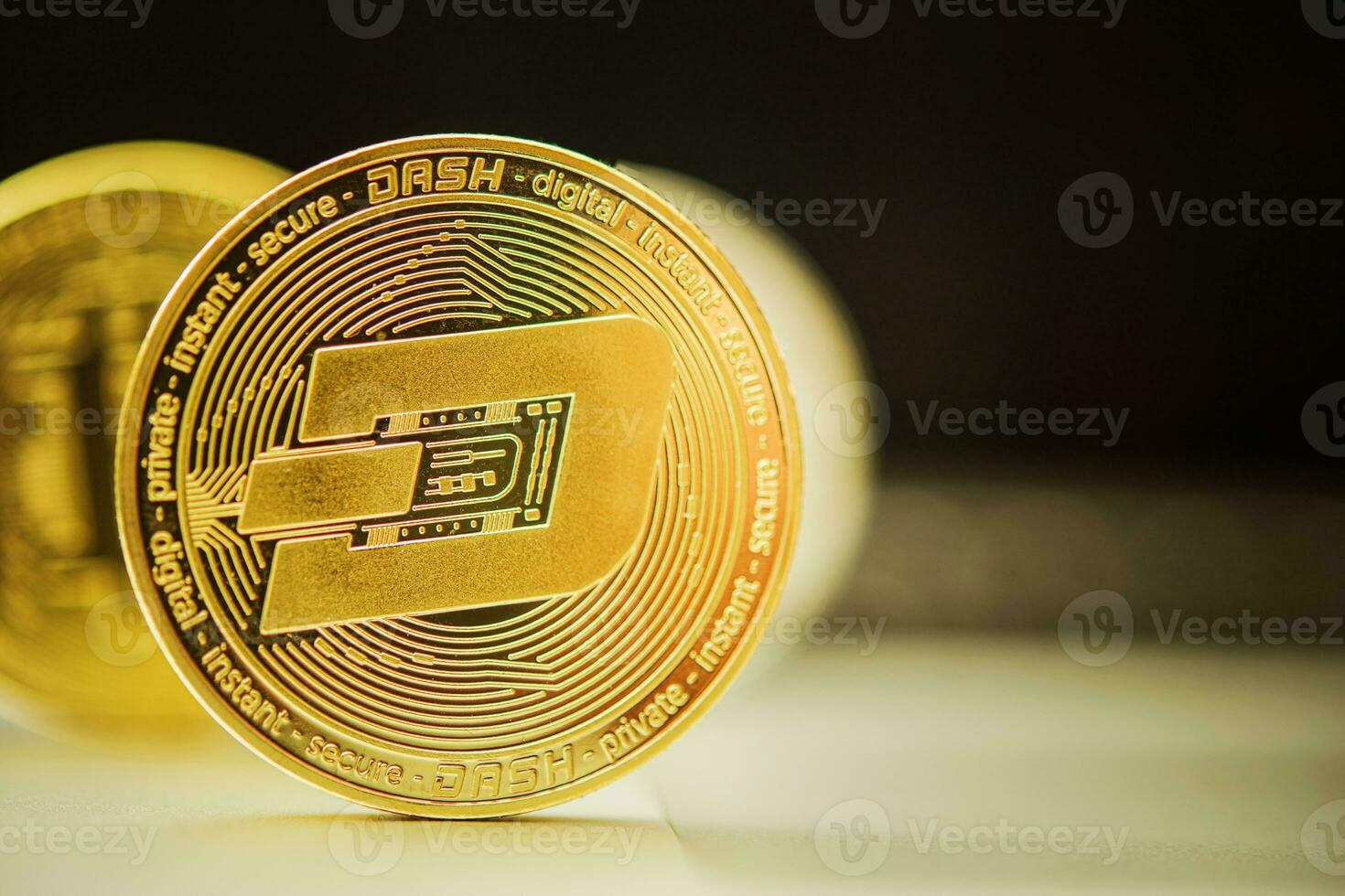 Dash Cryptocurrency Symbolic Coin photo