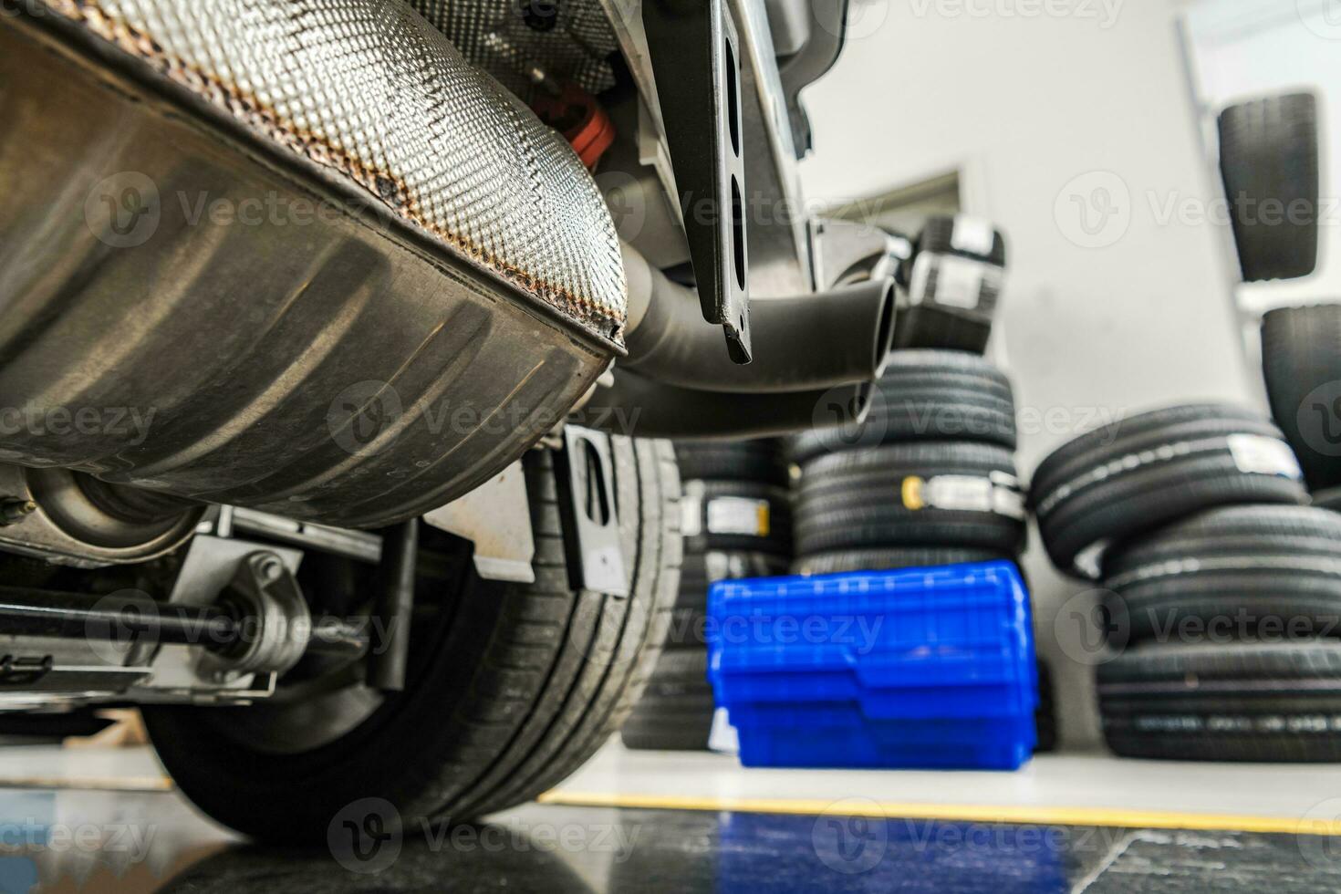 Luxury Sporty Car Muffler Replacement photo