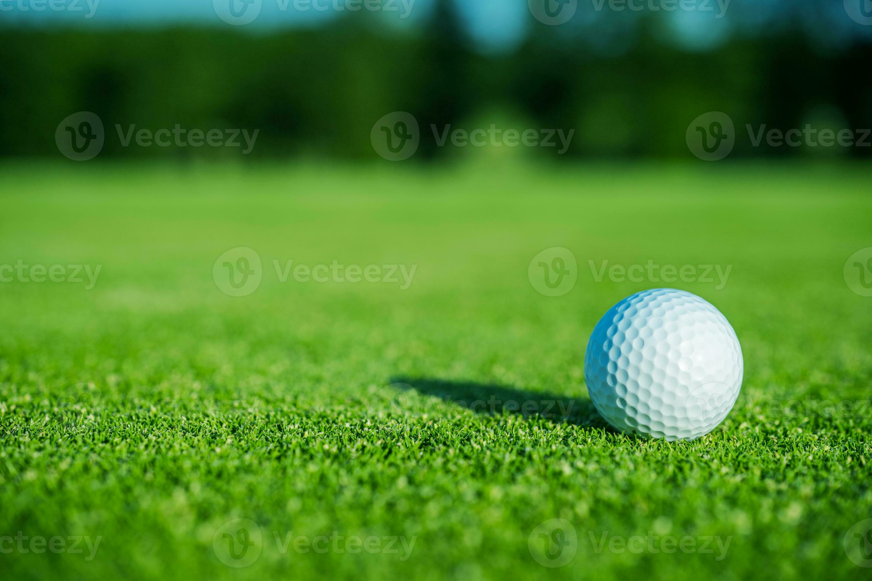 Golf Course with a Ball on a Field 24522923 Stock Photo at Vecteezy