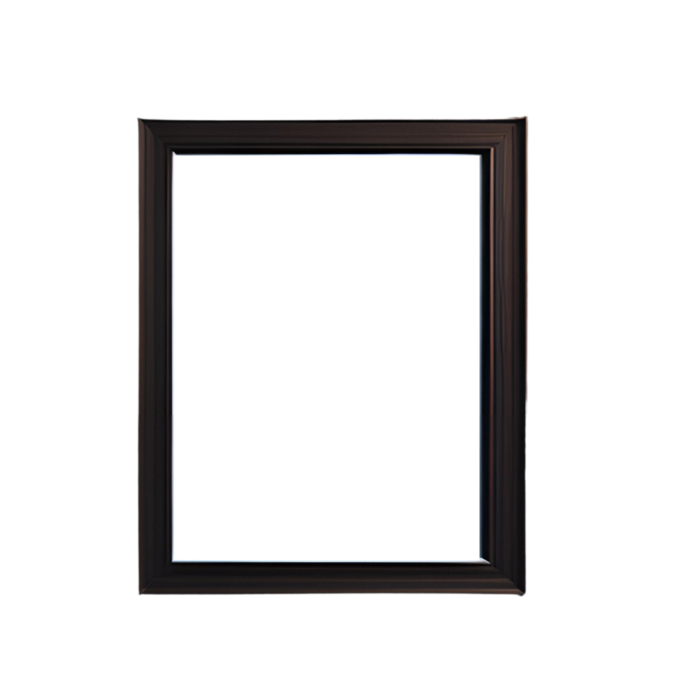 Empty blank frame mockup, blank picture frame template, empty frame design, frame mockup on transparent background, minimalistic frame clipart png