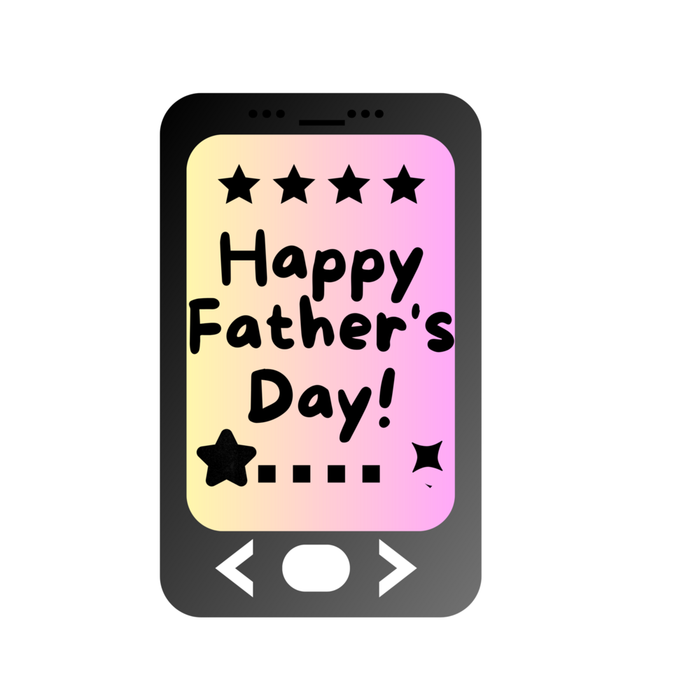 Happy fathers day wishes clipart, Phone with wishes element  clipart, Illustration, Phones, artistic elements, creative graphics, Mobile phones elements png