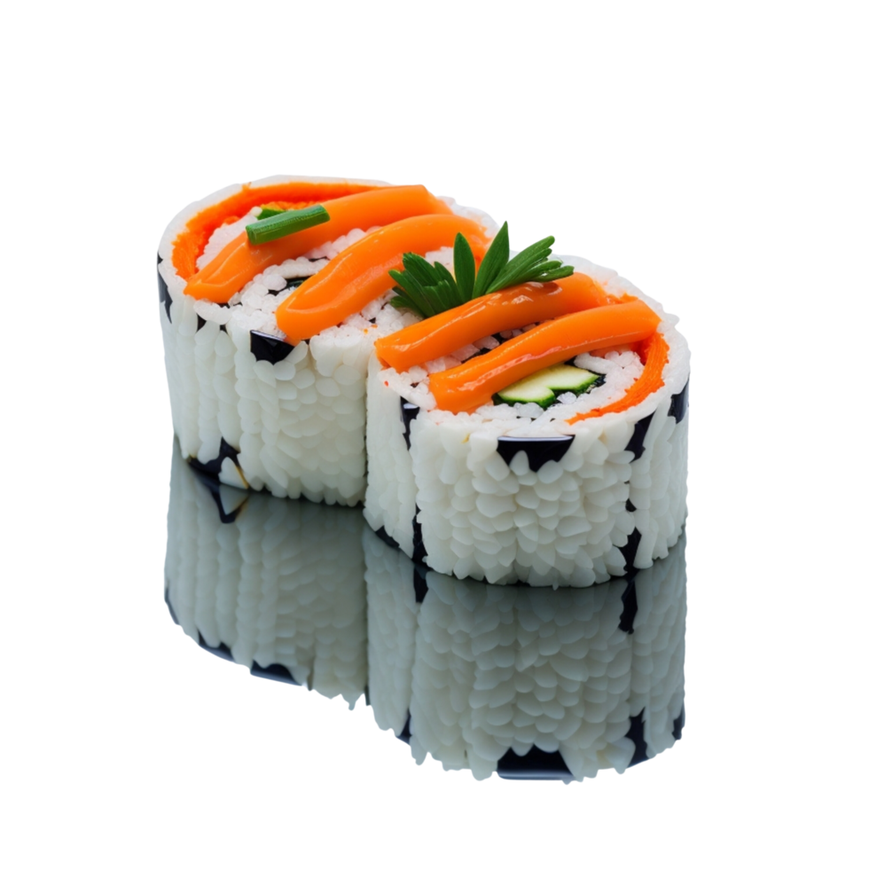 Japans sushi broodjes met groenten en Zalm vis clip art Aan transparant achtergrond , voedsel fotografie, sushi schotel, sushi menu, sushi concept, sushi thema, sushi partij, sushi keuken png