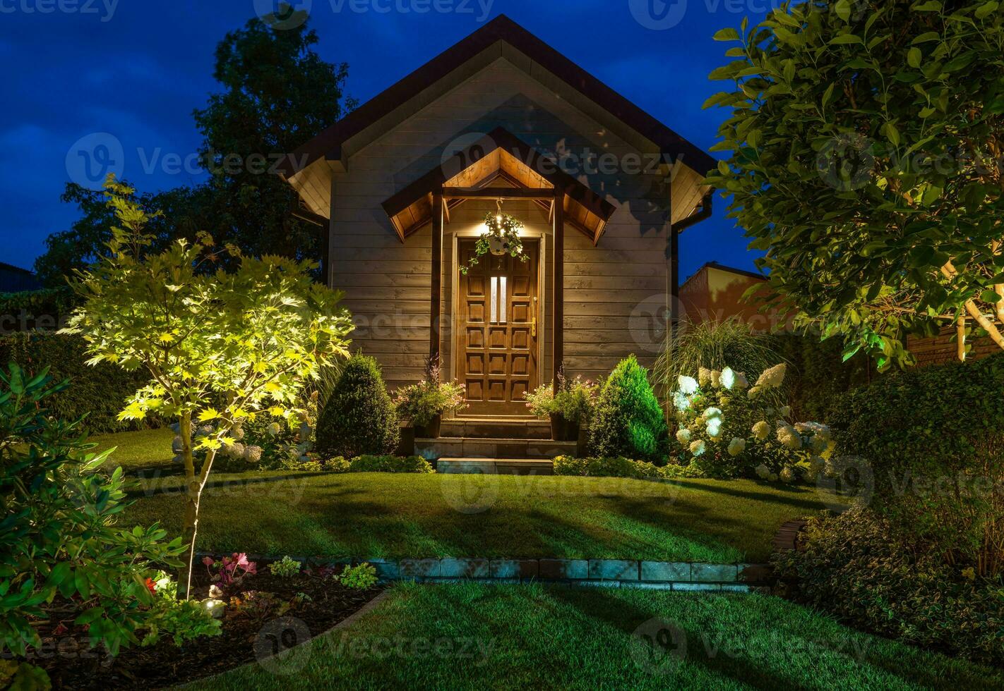 Illuminated Rustic Garden Shed photo