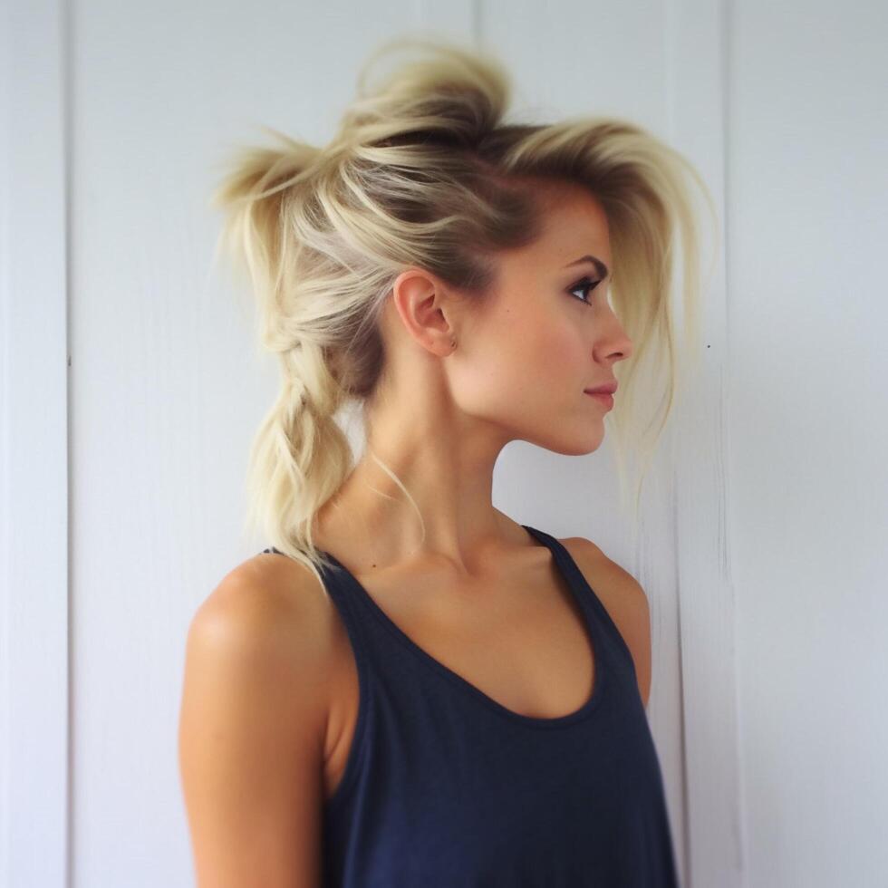 photo of The messy side ponytail