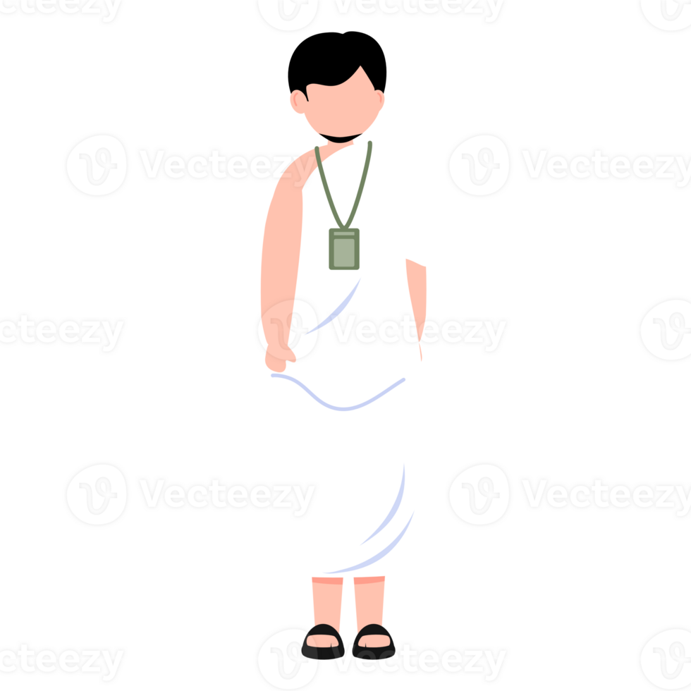 Pilgrim hajj illustration png