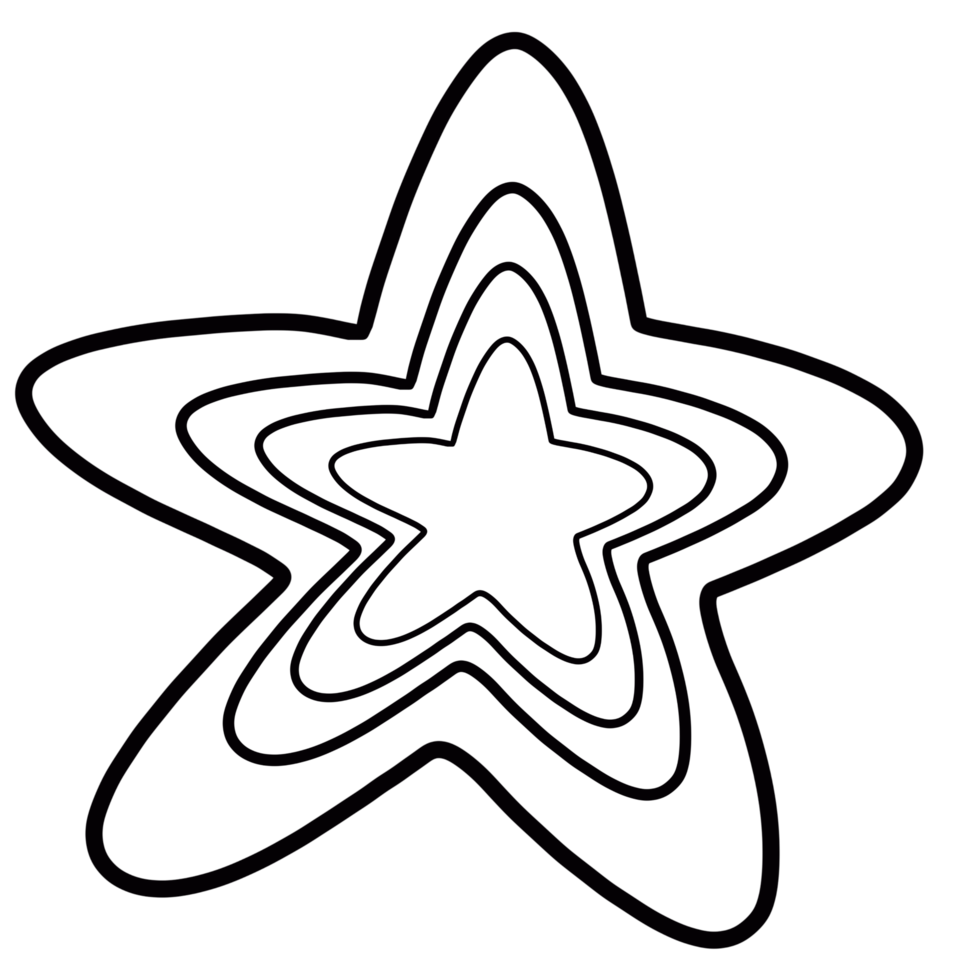 star, doodle, line, black and white, icon, logo, draw, assembly, decoration png