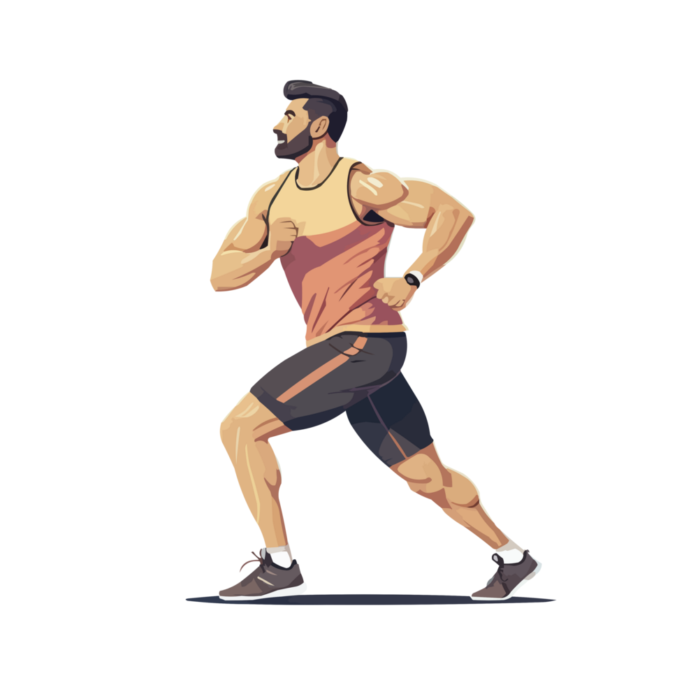 Man practicing aerobic exercise 24524030 PNG