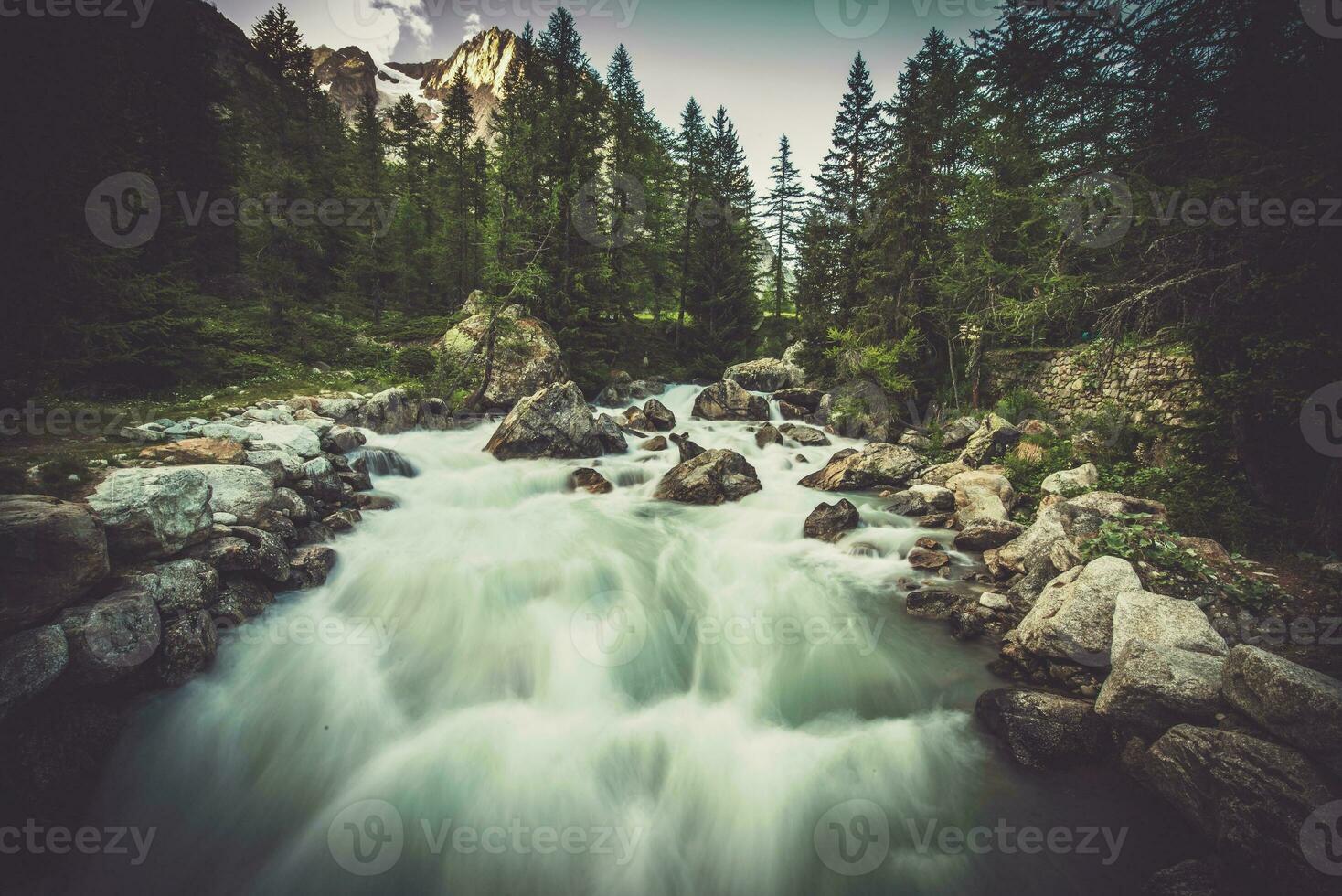 Alpine River Val Ferret Scenery photo