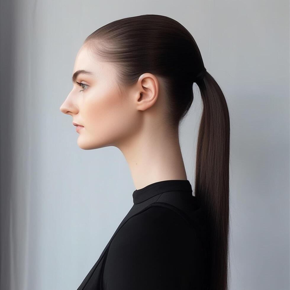 photo of The sleek and simple ponytail