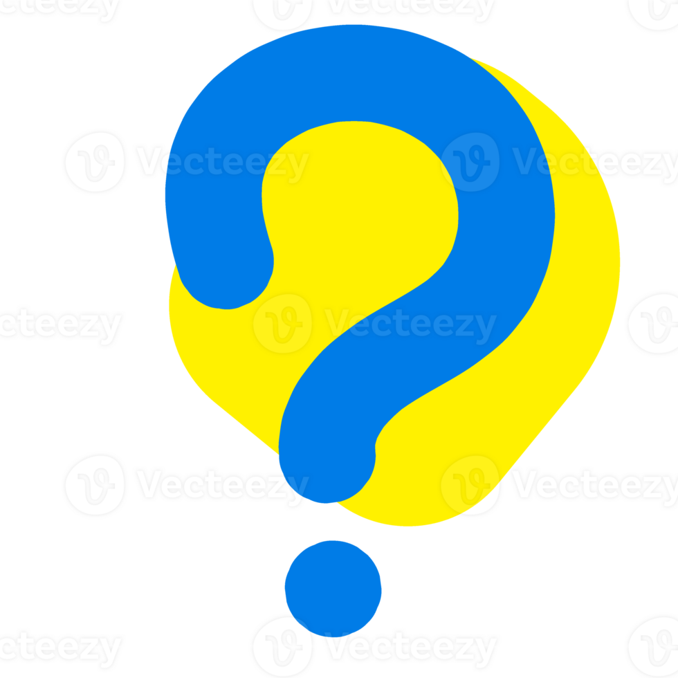 Question mark icon.  Design of question mark icon colorful png