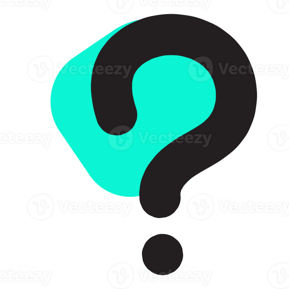 Question mark icon.  Design of question mark icon colorful png