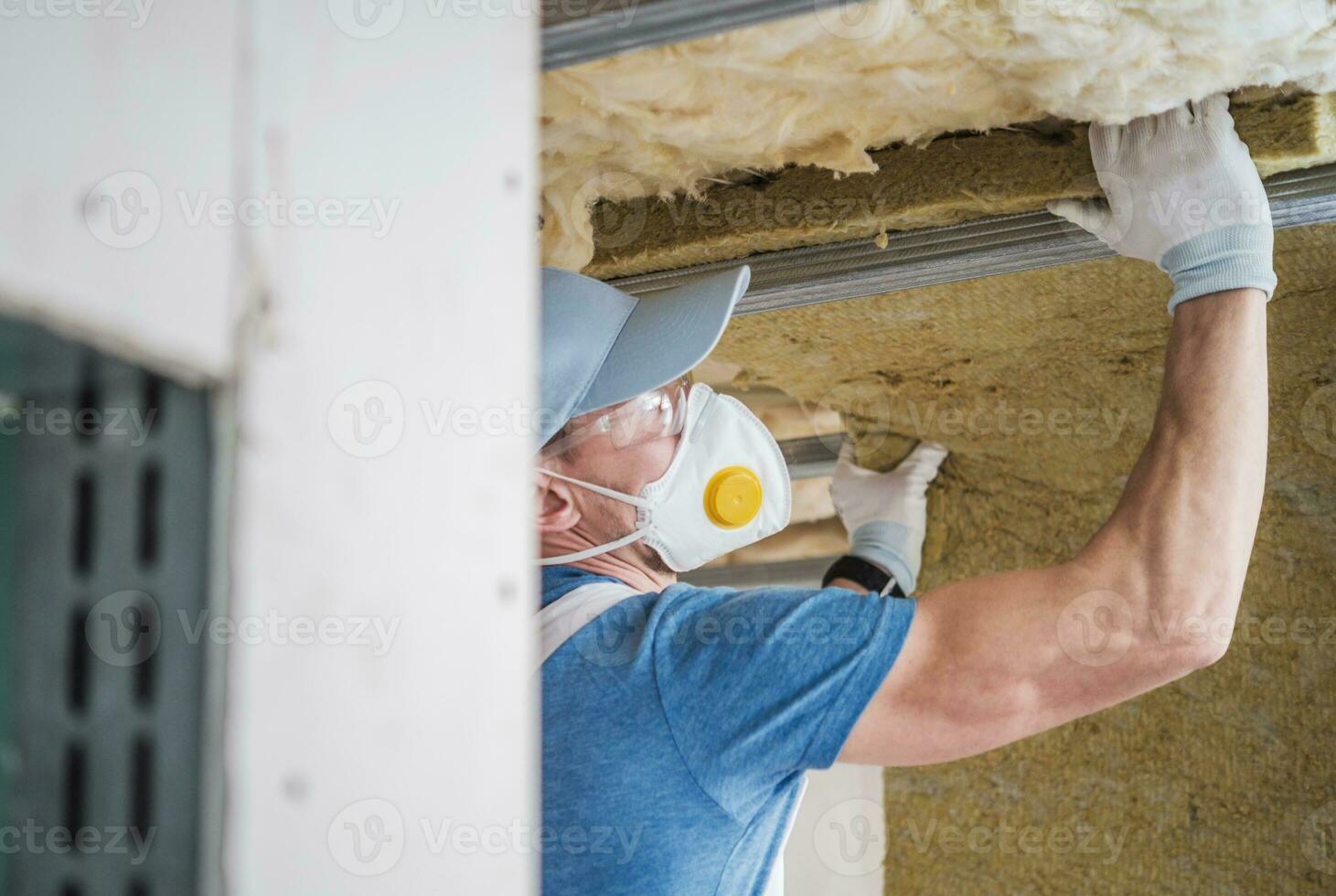 House Insulating by Worker photo