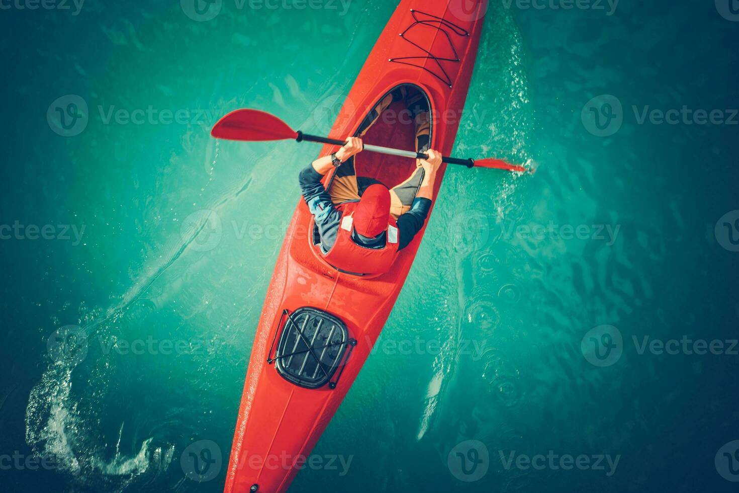 lago kayak aéreo ver foto
