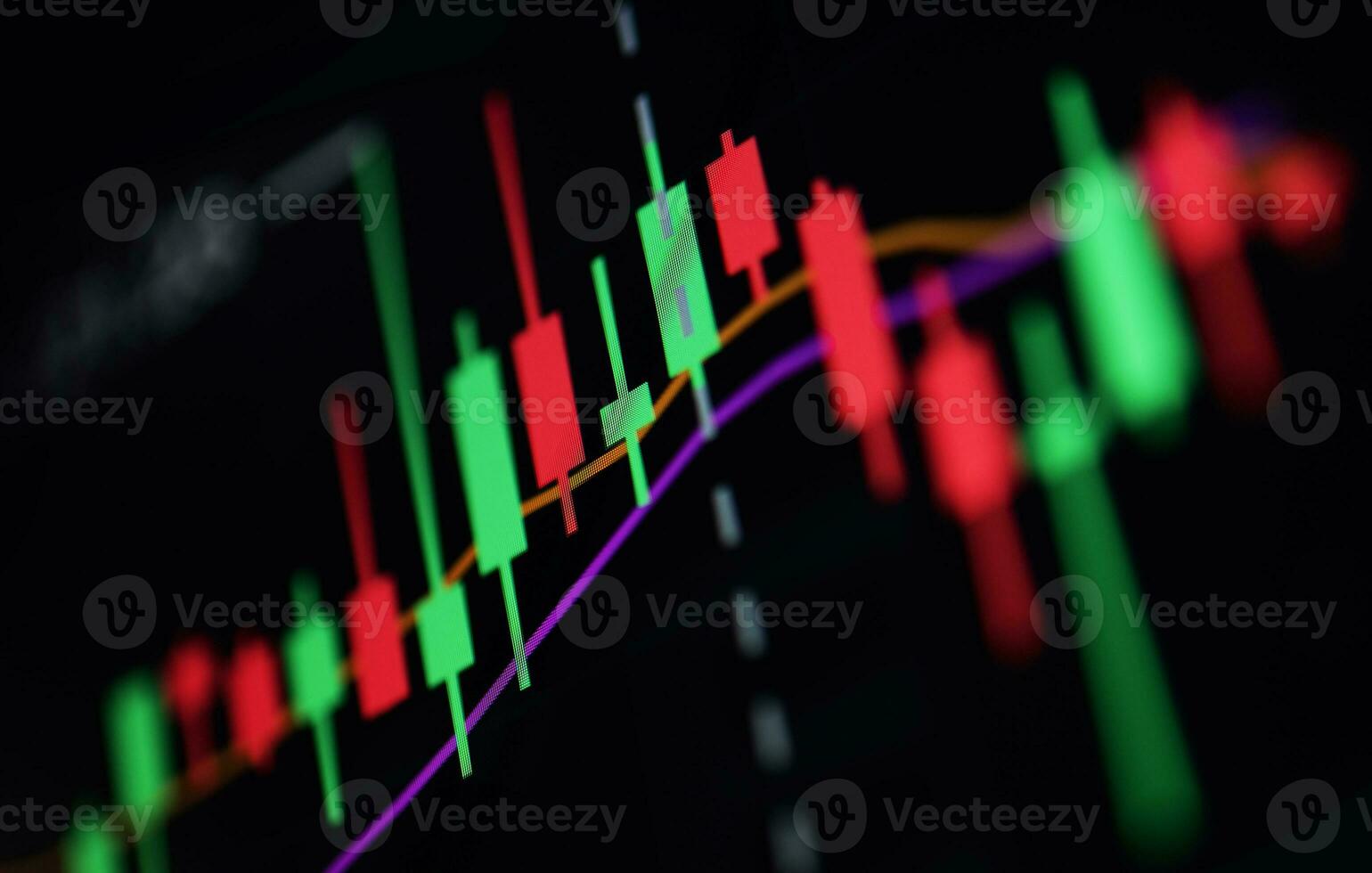 Cryptocurrency Trading Chart Closeup photo