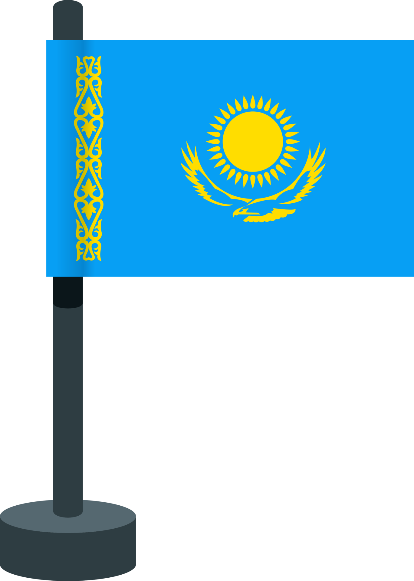 Kazakhstan Flag clipart png 24524892 PNG