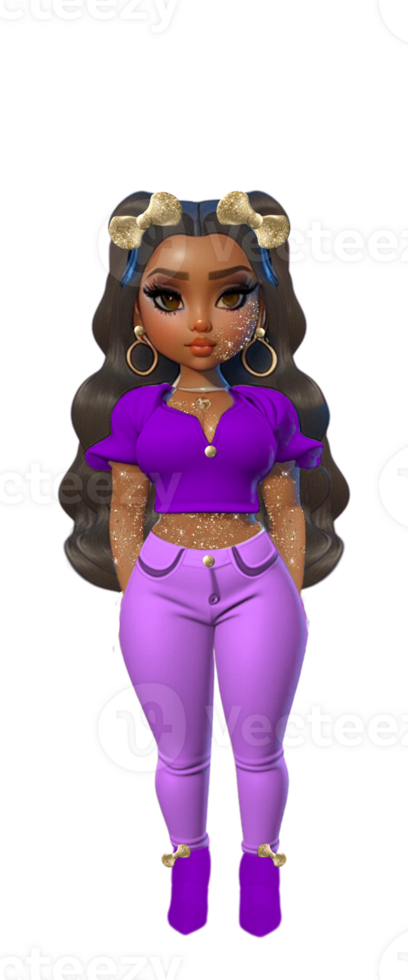 Young Adult Woman Custom Colored png