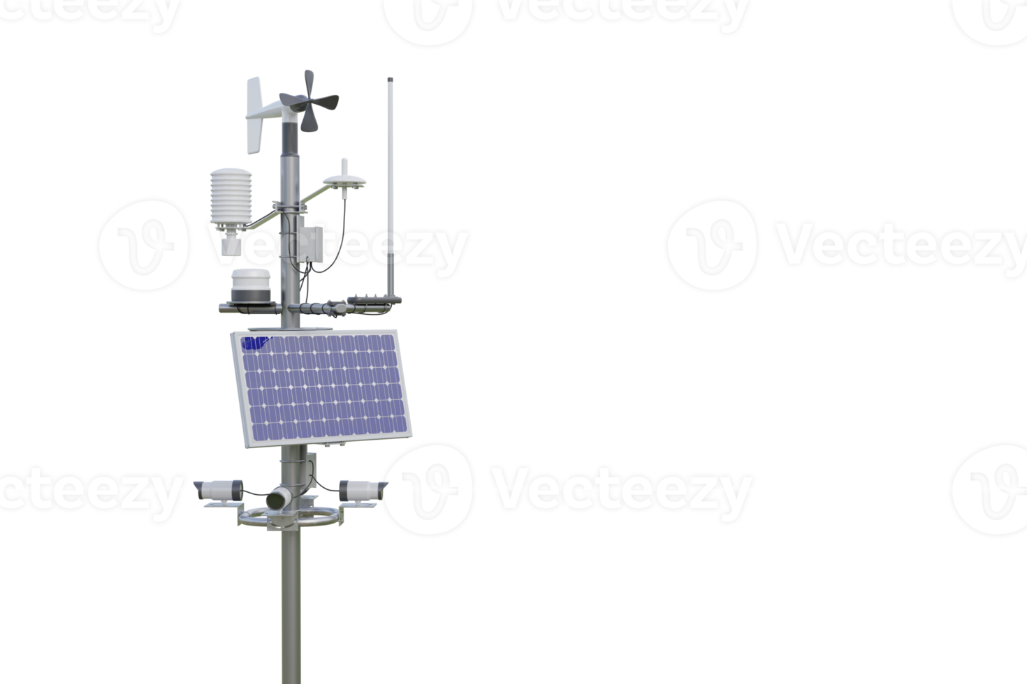 Weather station. 3d render isolated 24525389 PNG