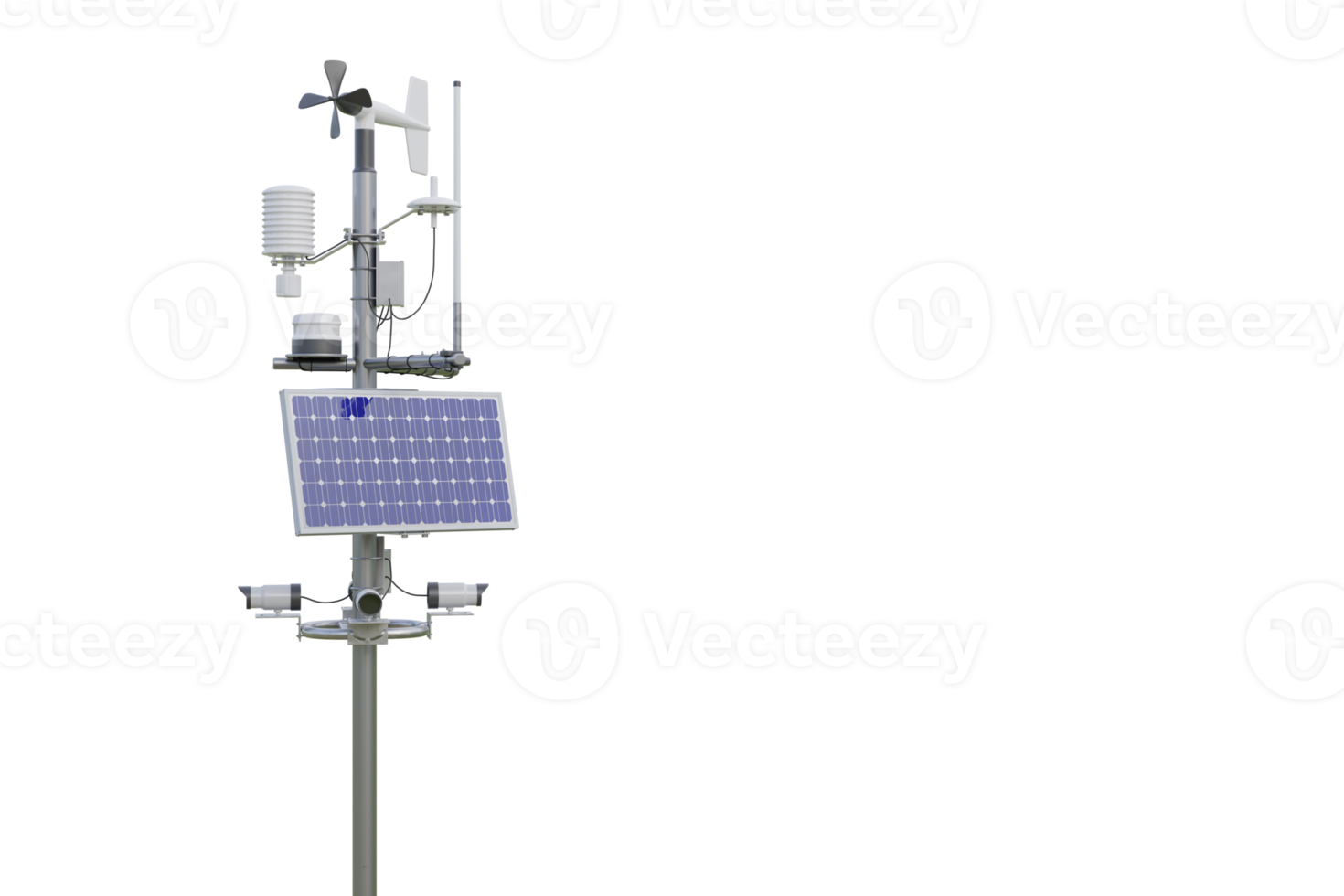 Weather station. 3d render isolated 24525390 PNG