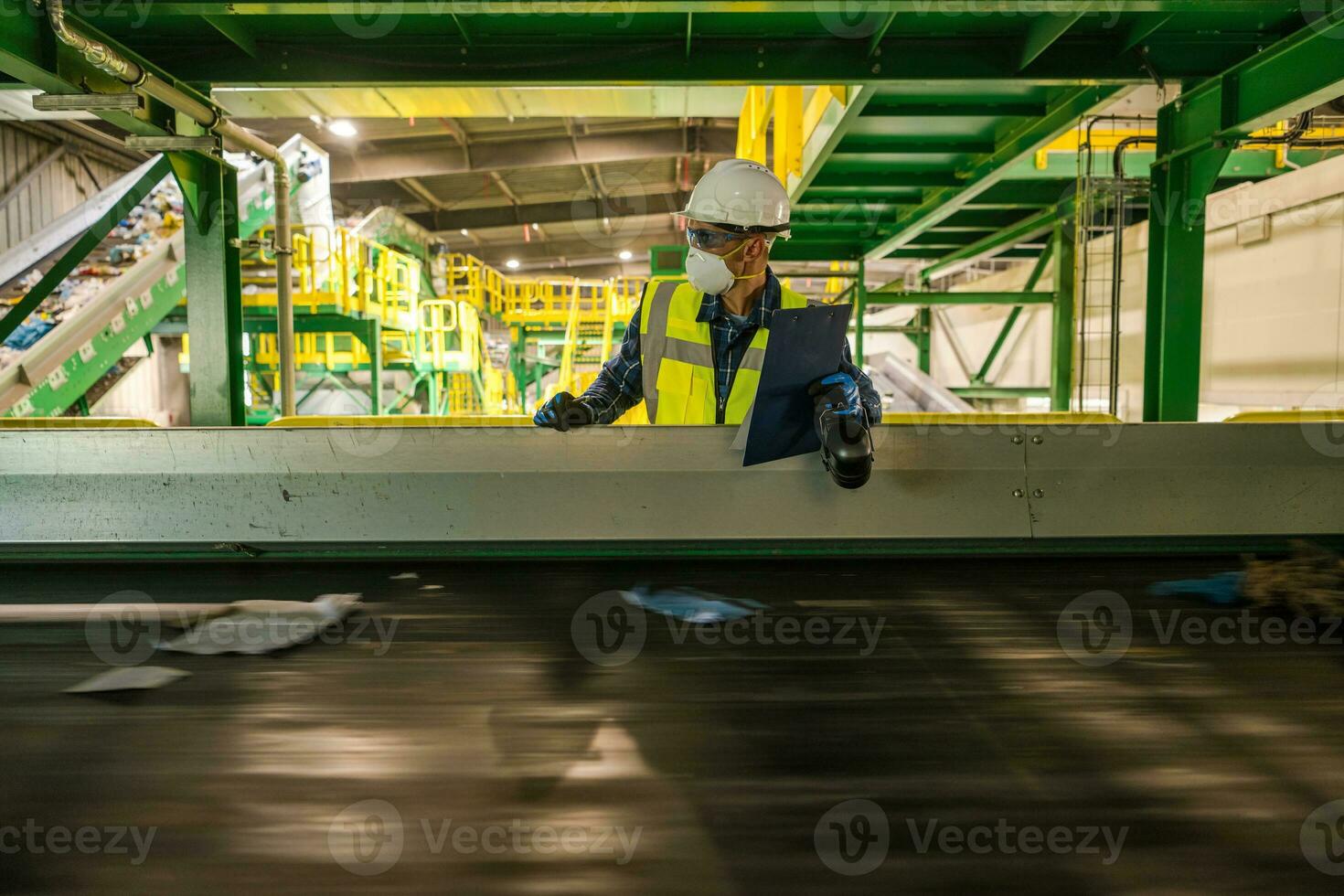 reciclaje planta sólido residuos administración ingeniero foto