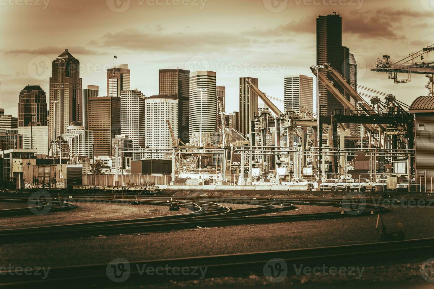 Vintage Port of Seattle photo