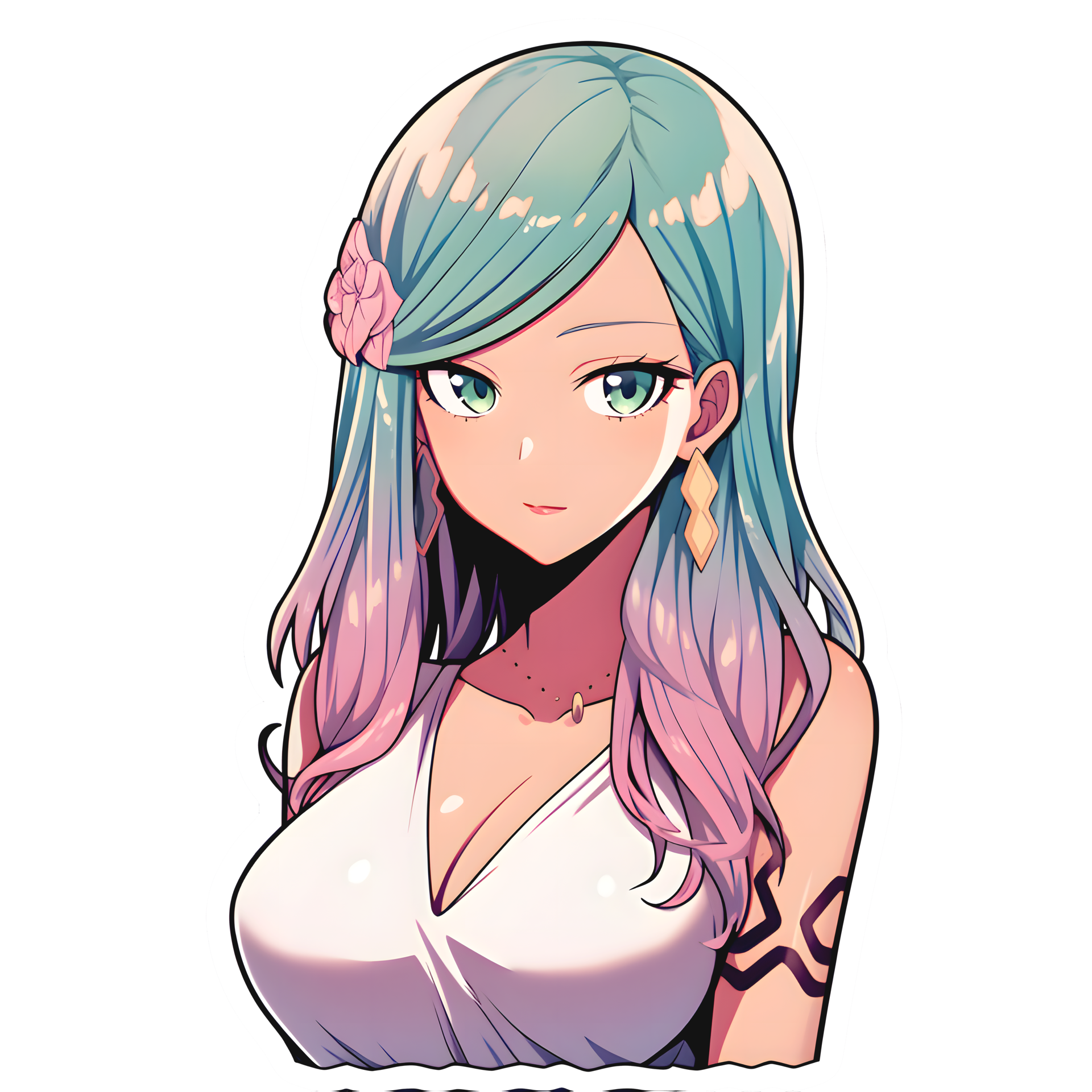 AI GENERATED - Anime Girl Sticker - The Princess 24525719 PNG