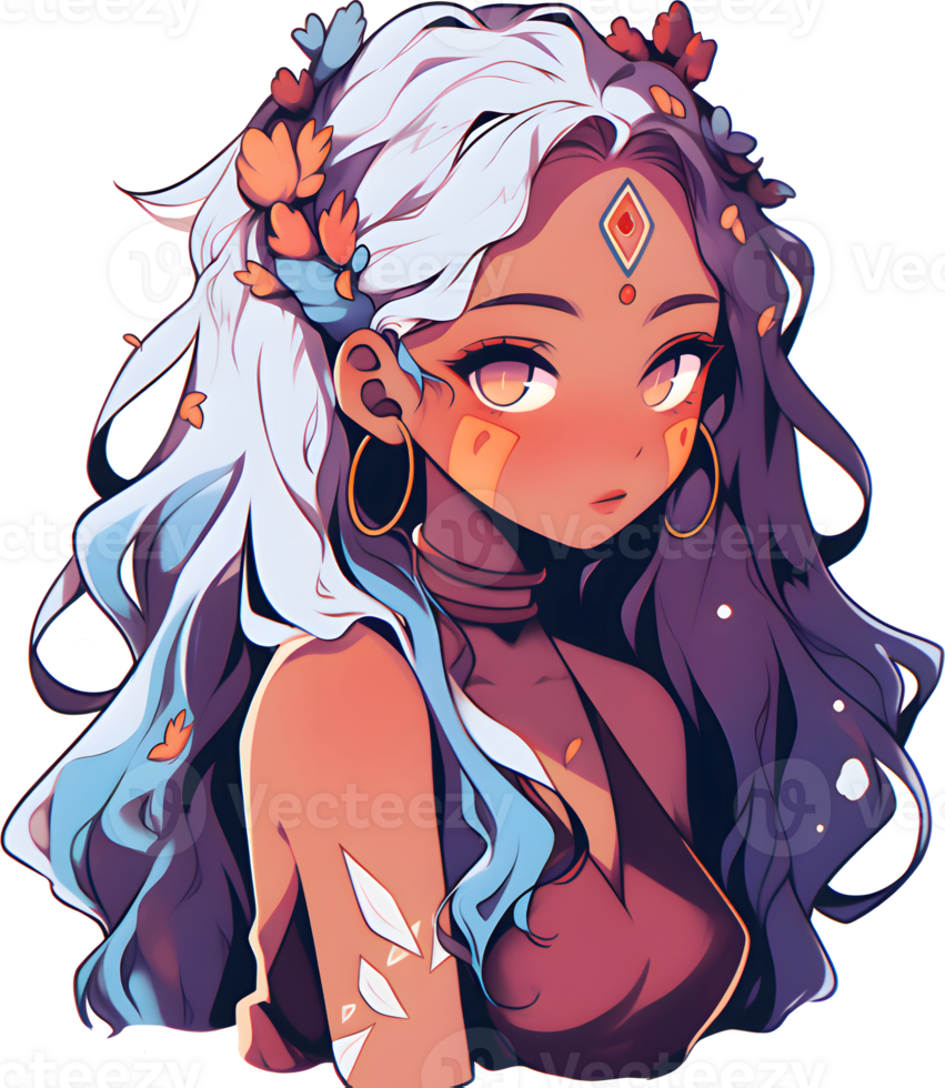 AI GENERATED - Anime Girl Sticker - The Princess 24525719 PNG