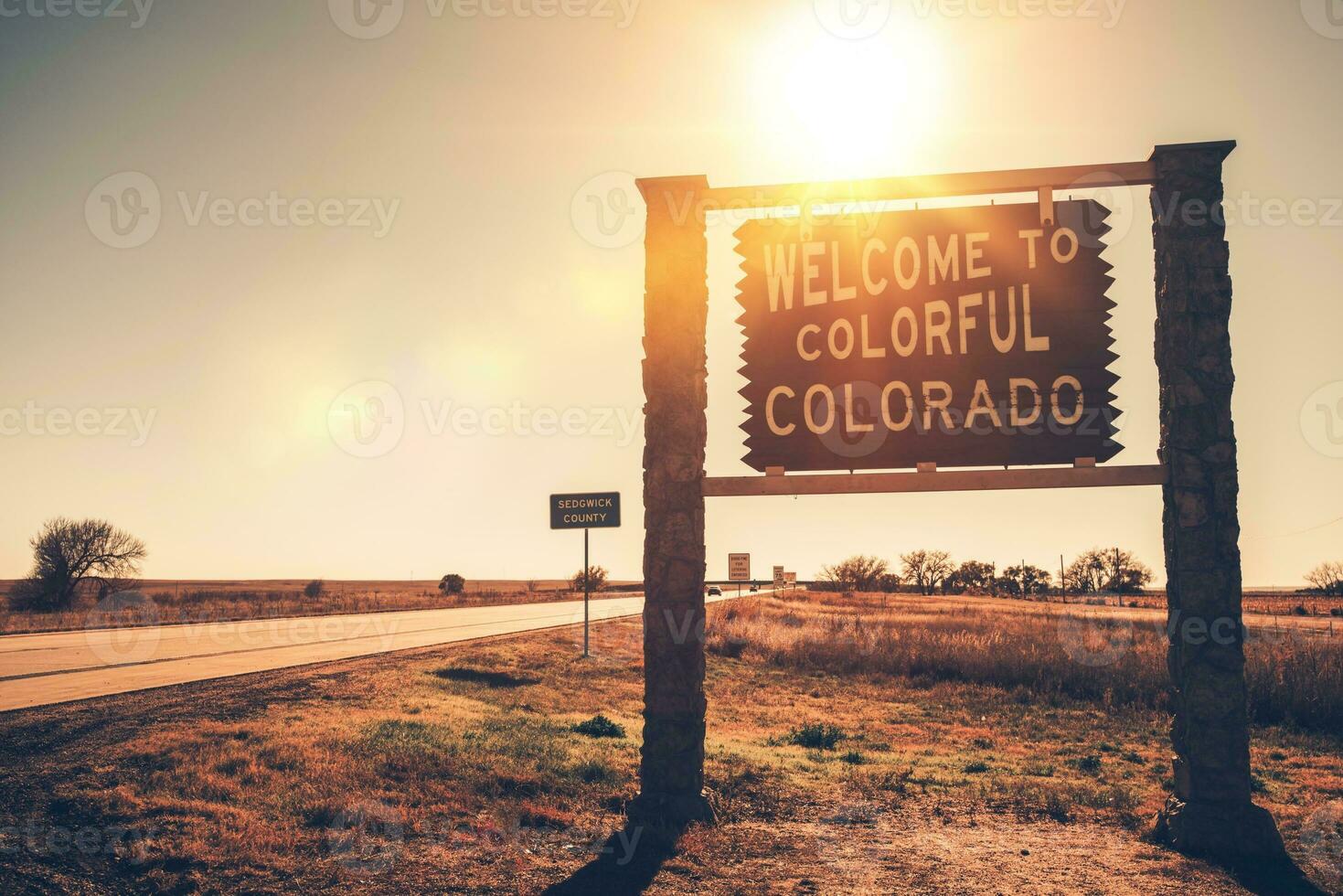 Colorado estado Bienvenido firmar foto