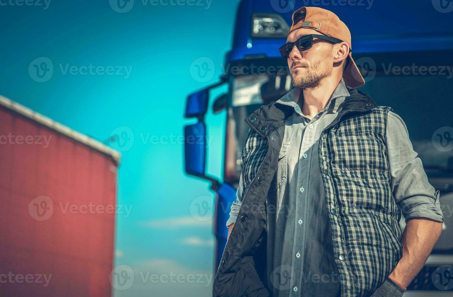 Trucker Awaiting For Cargo 24526049 Stock Photo At Vecteezy trucker-awaiting-for-cargo-24526049-stock-photo-at-vecteezy