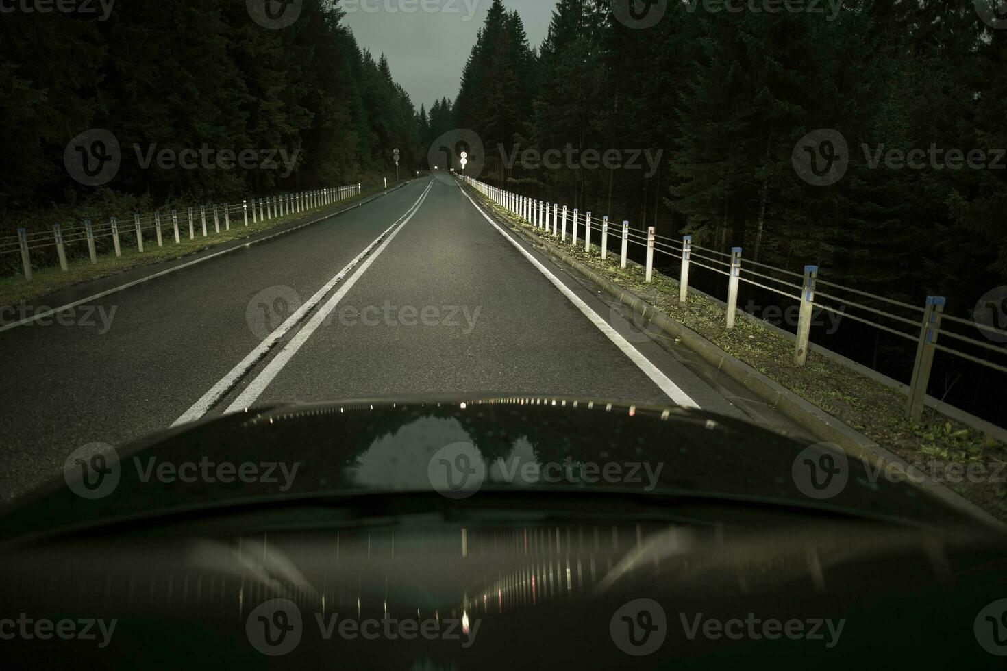 Night Time Highway Driving photo