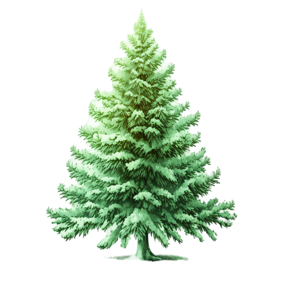 schön Weihnachten Elemente mit Weihnachten Baum. generativ ai png