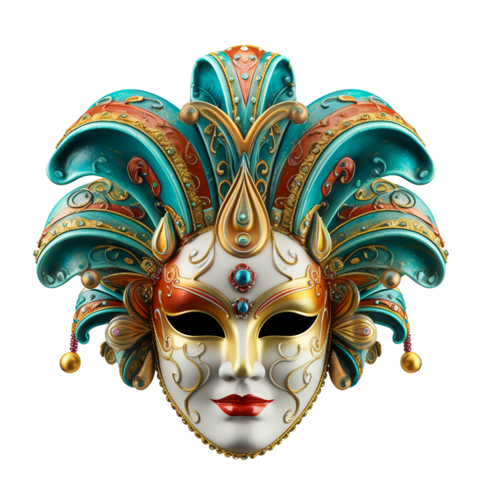 feestelijk mardi gras Venetiaanse of carnaval masker. generatief ai png