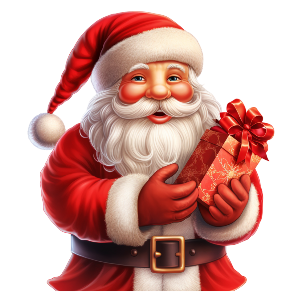 santa claus com uma Natal chapéu. generativo ai png