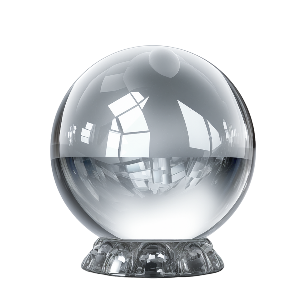 Glass Ball In The Plate. 24526168 PNG