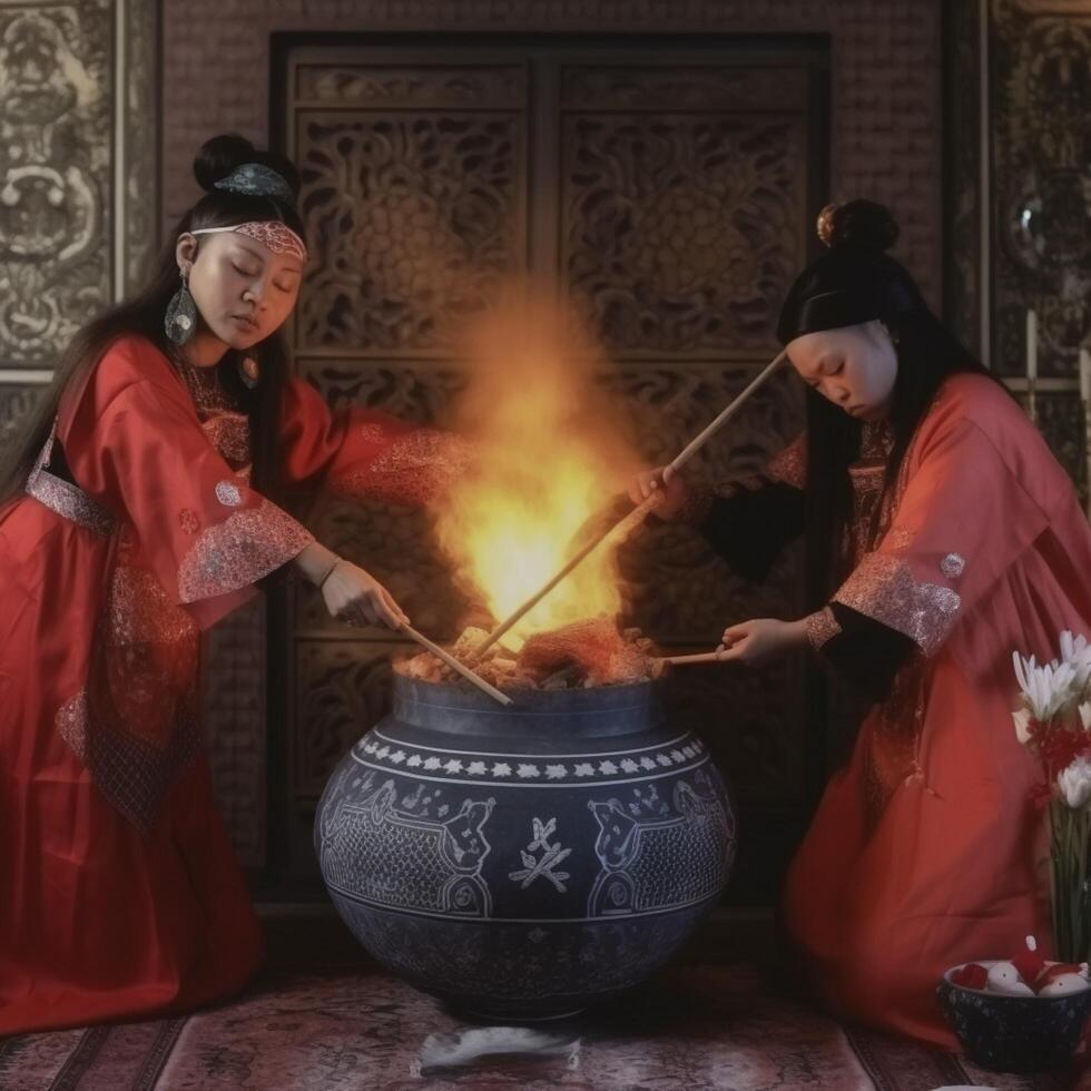 photo of Performing a fertility ritual