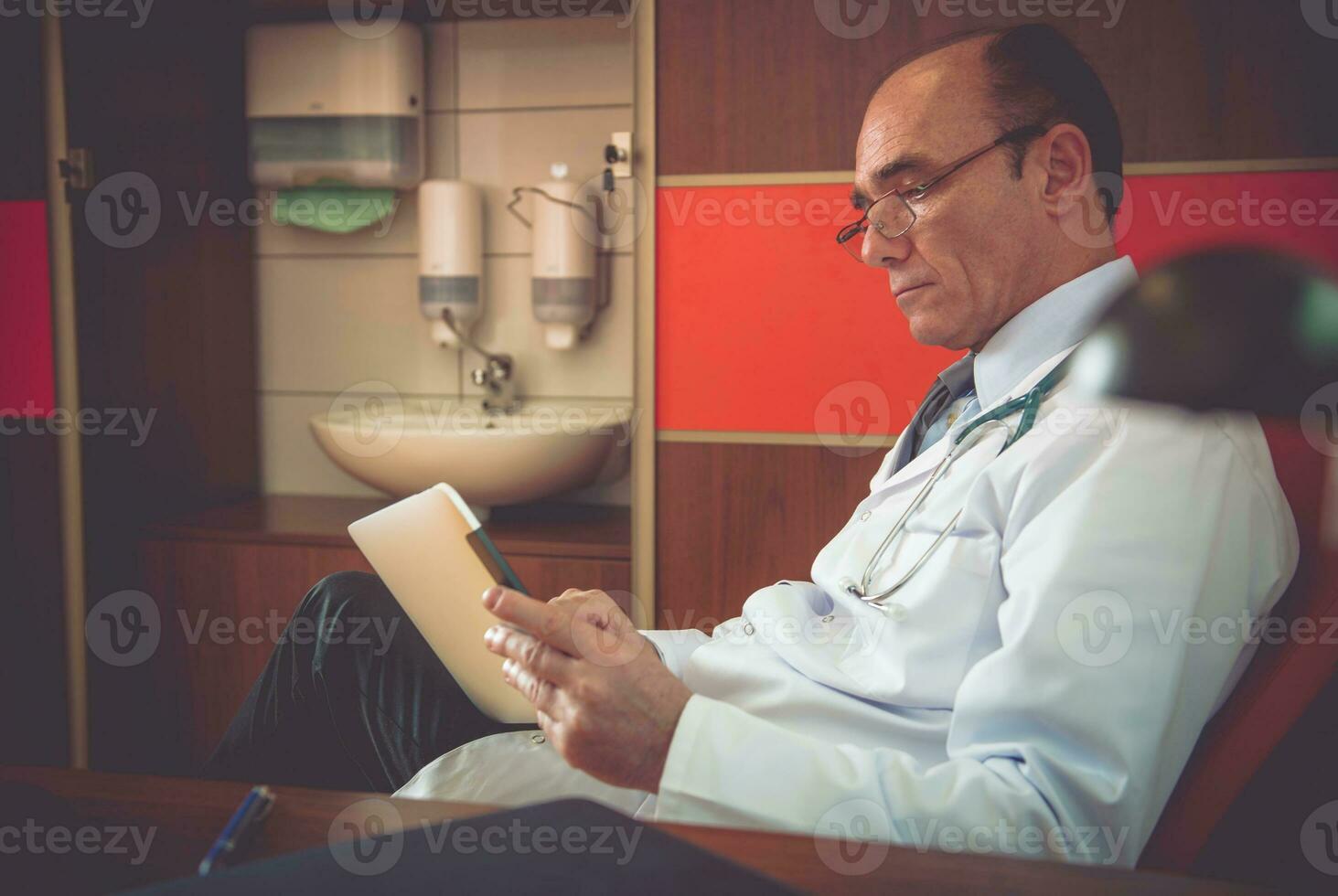 Senior Doctor in the Office photo