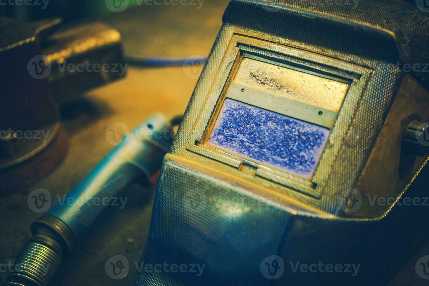 Welding Mask and Gun photo