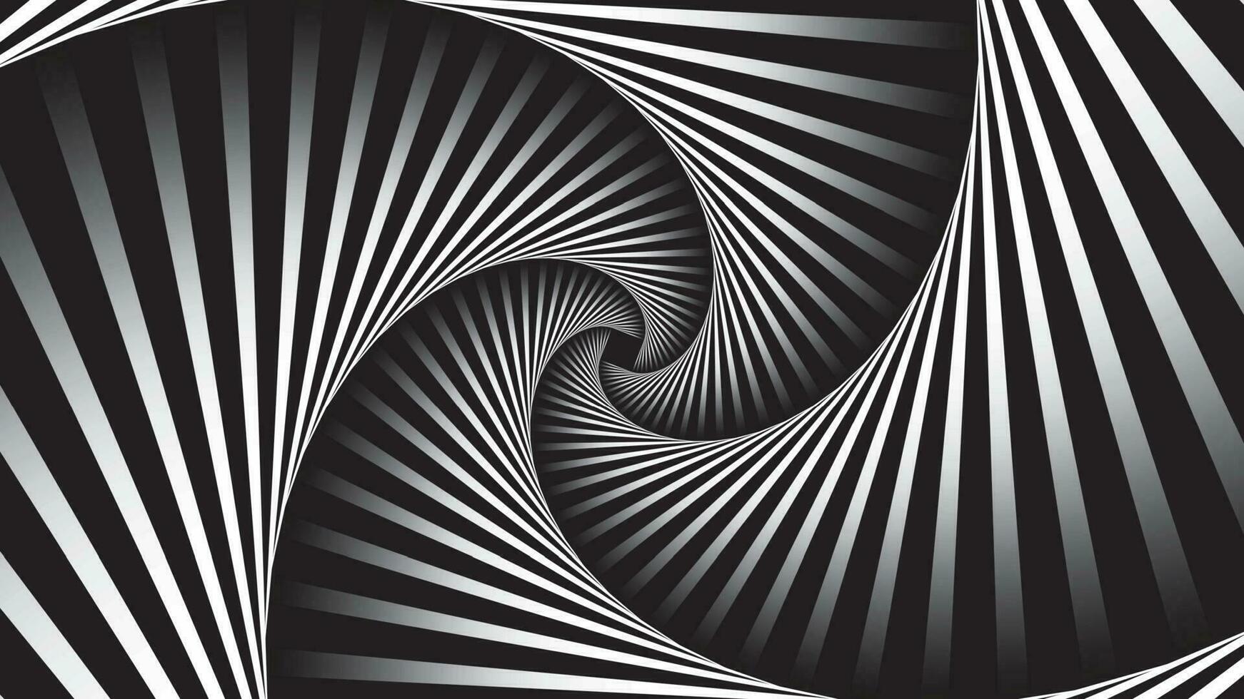 negro y blanco swirly línea Arte antecedentes vector