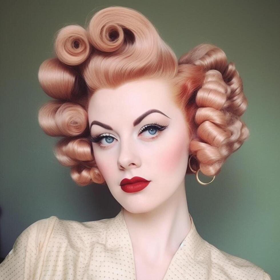 photo of Vintage pin curls