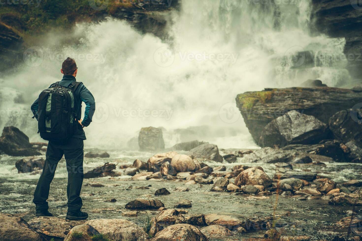 Exploring Scenic Waterfall photo