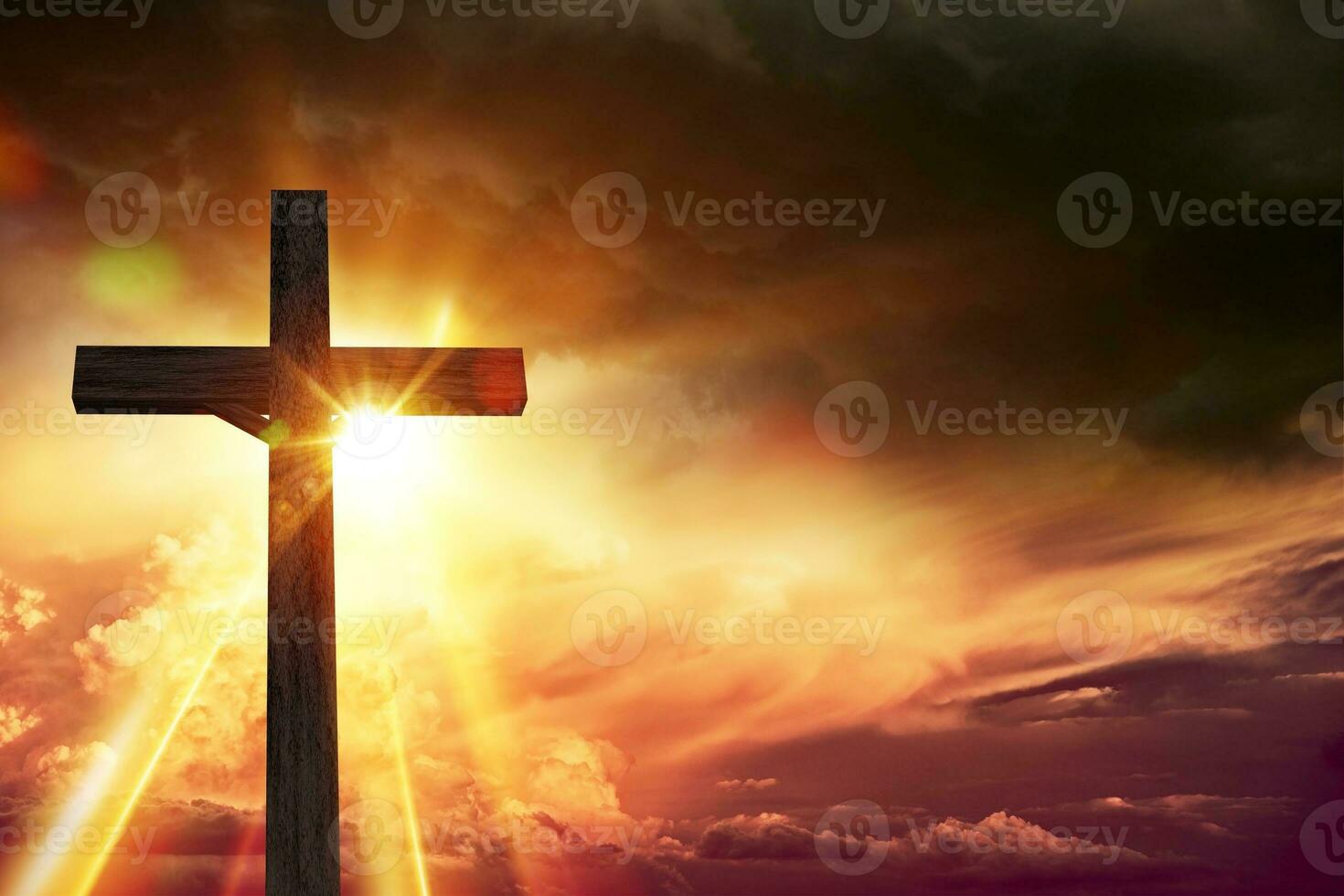 Crucifix Blessing Lights photo