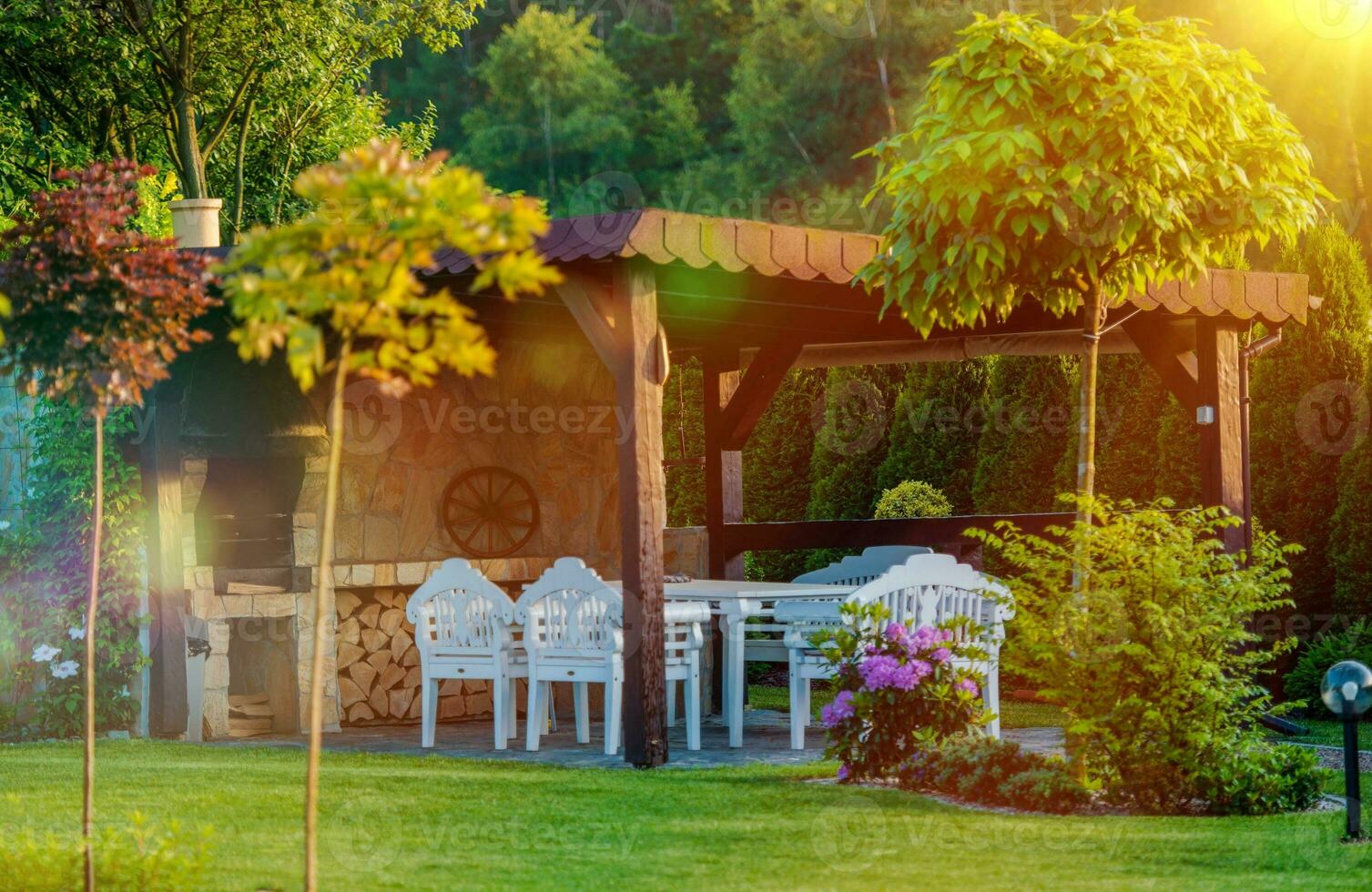 Outdoor Garden BBQ Area photo