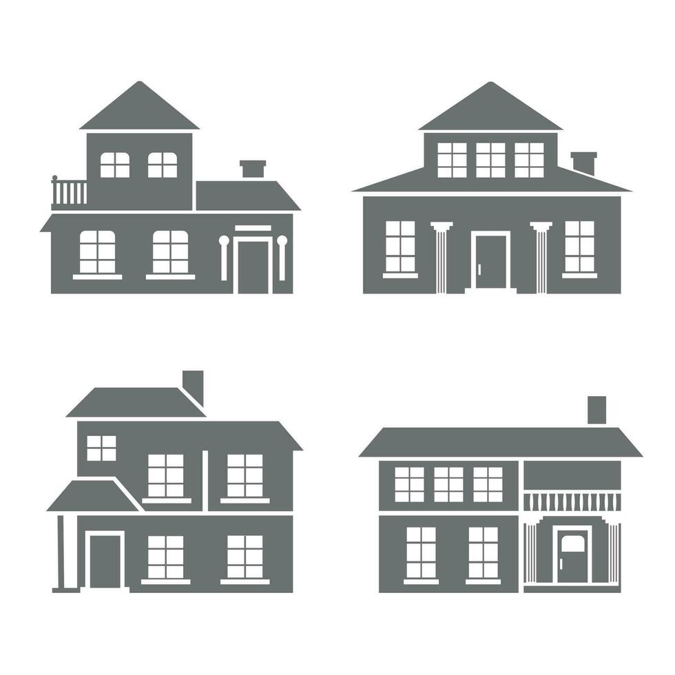 house vector black and white