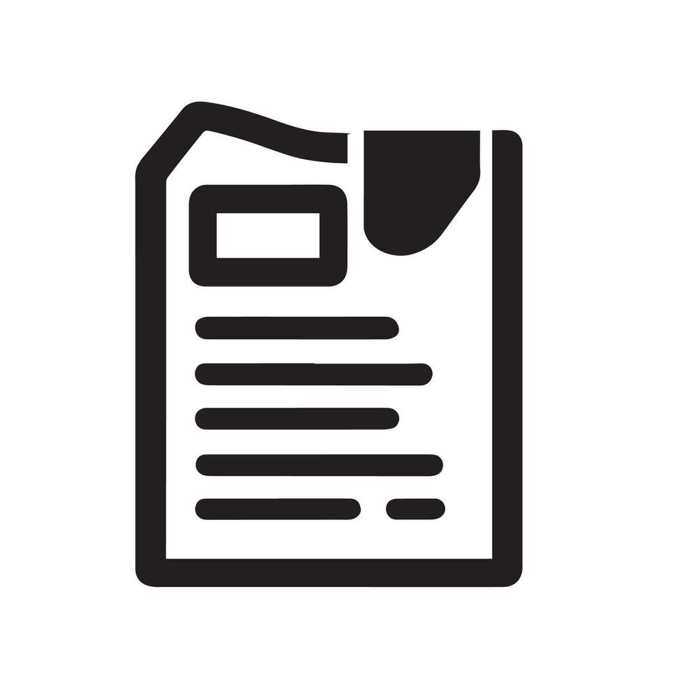 Documents black icon vector