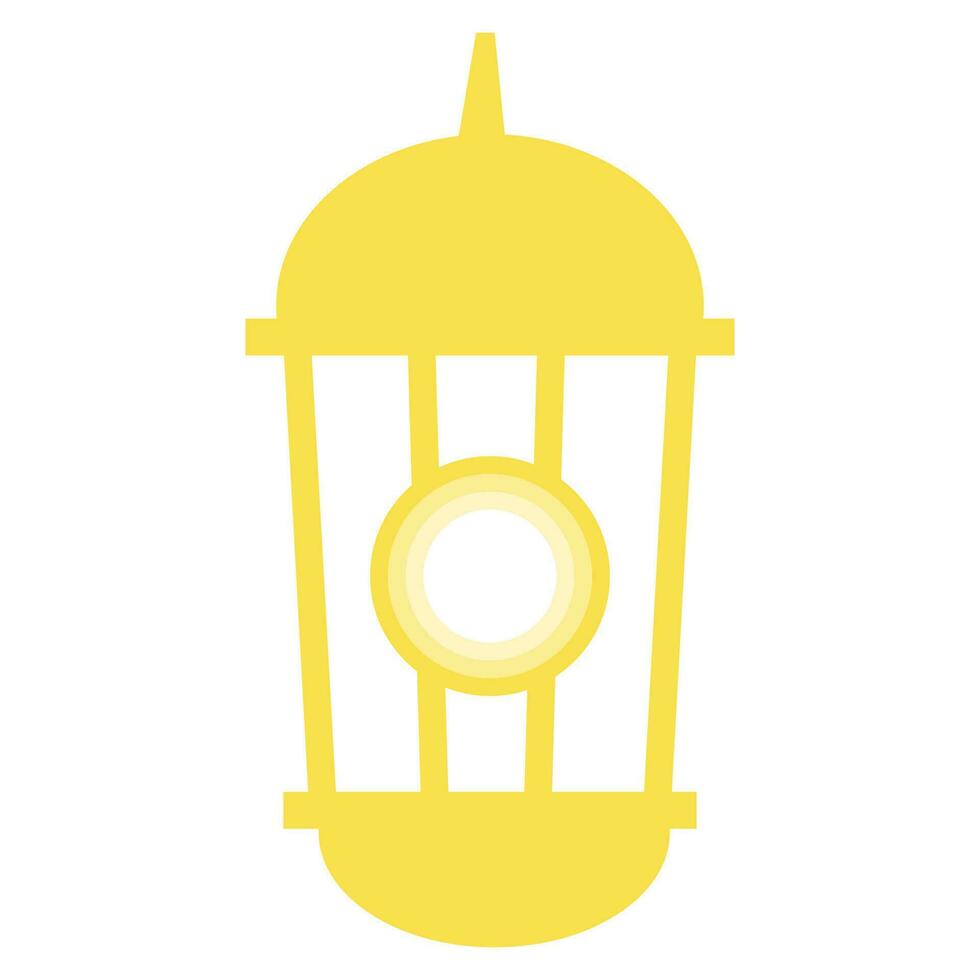 lantern lamp vector illustration design which is synonymous with the celebration of Eid al-Fitr and Eid al-Adha for Muslims. Decorative elements for religious design
